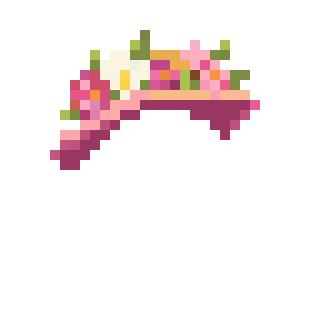 Pink Floral Bush Hat