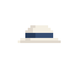 White Boating Hat